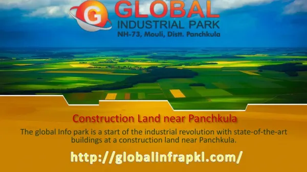 Factory Land Near Barwala - Global Industrial Park