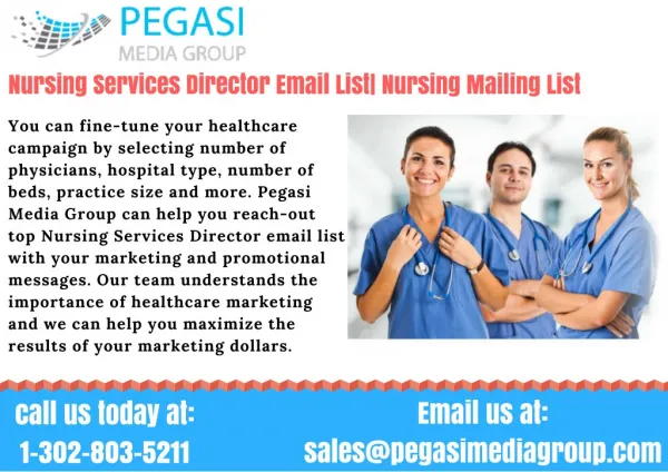 Nursing Services Director Email List| Nursing Mailing List in USA/UK/CANADA