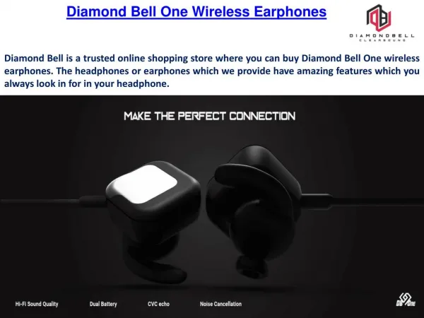 Diamond Bell One Wireless Earphones - Diamondbell.com