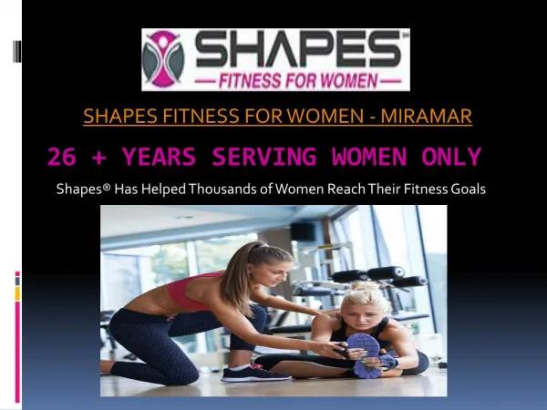 Women only fitness center in Miramar