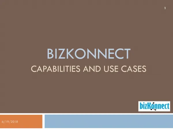 capabilities and use cases - Bizkonnect