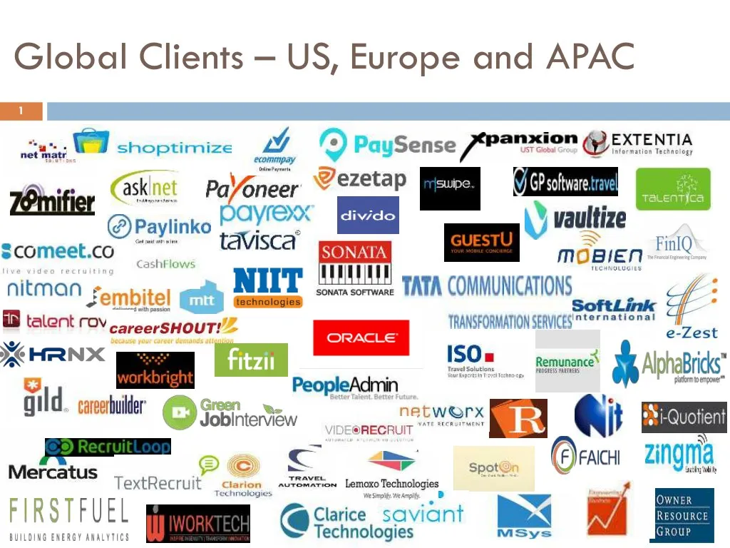 global clients us europe and apac