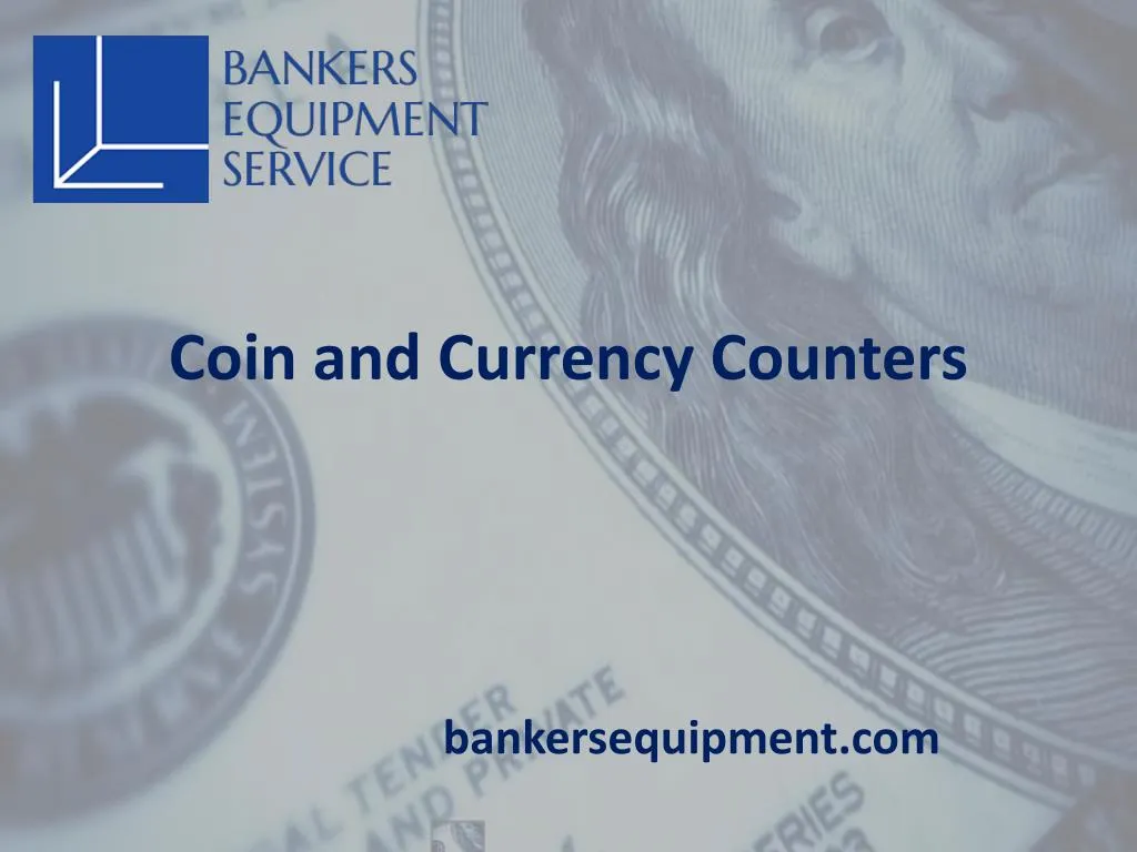 coin and currency counters