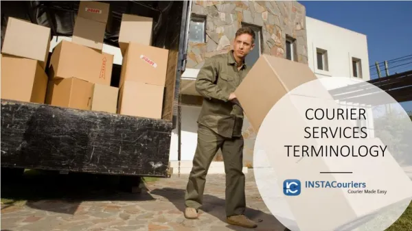 COURIER SERVICES TERMINOLOGY