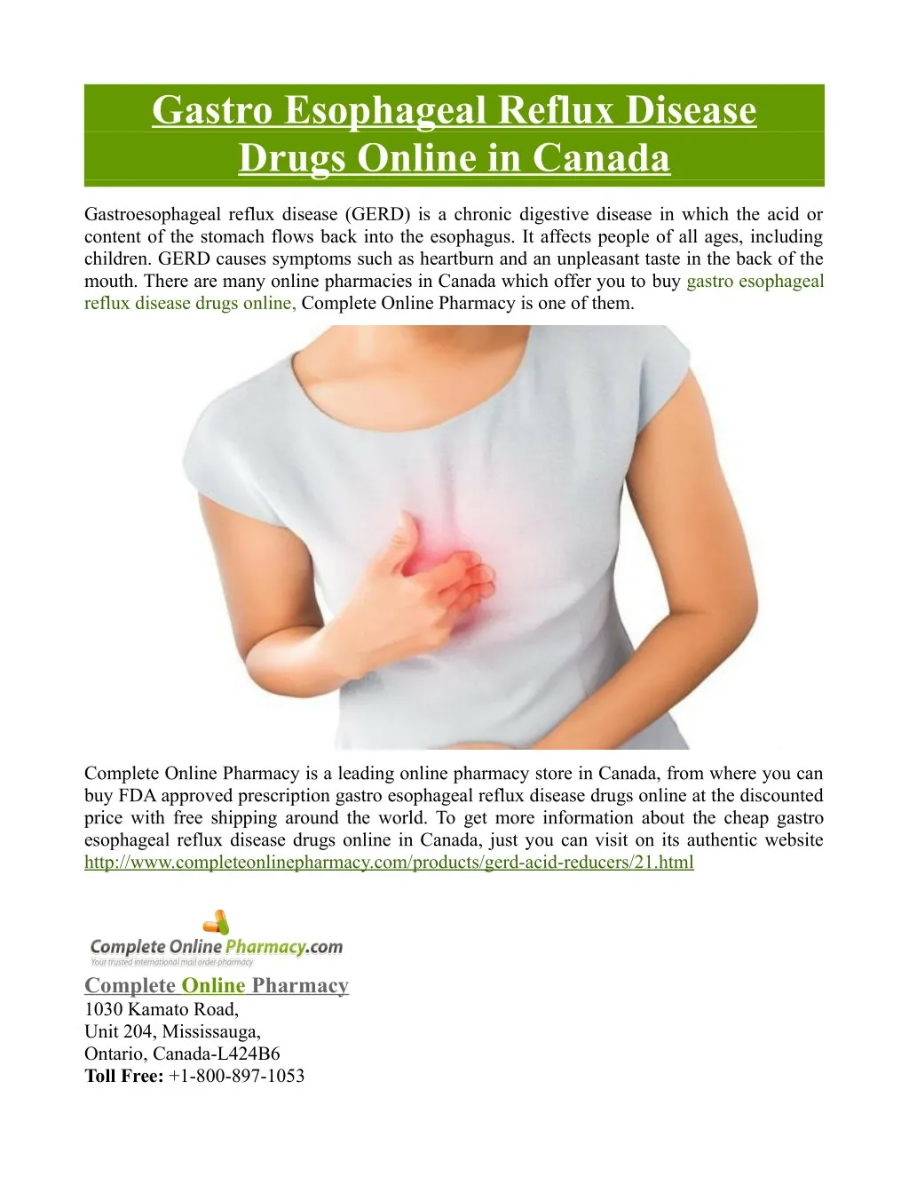 gastro esophageal reflux disease drugs online