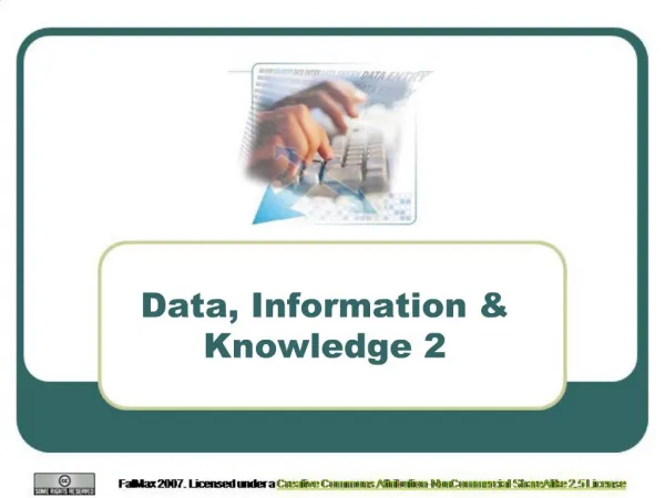 Data, Information Knowledge 2