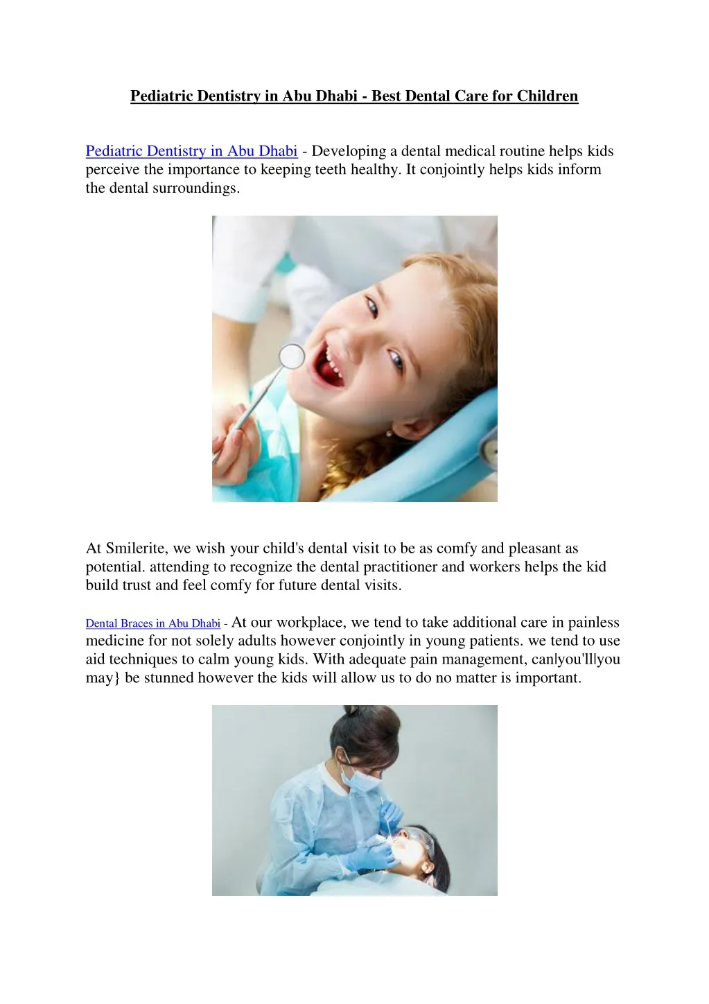 pediatric dentistry in abu dhabi best dental care
