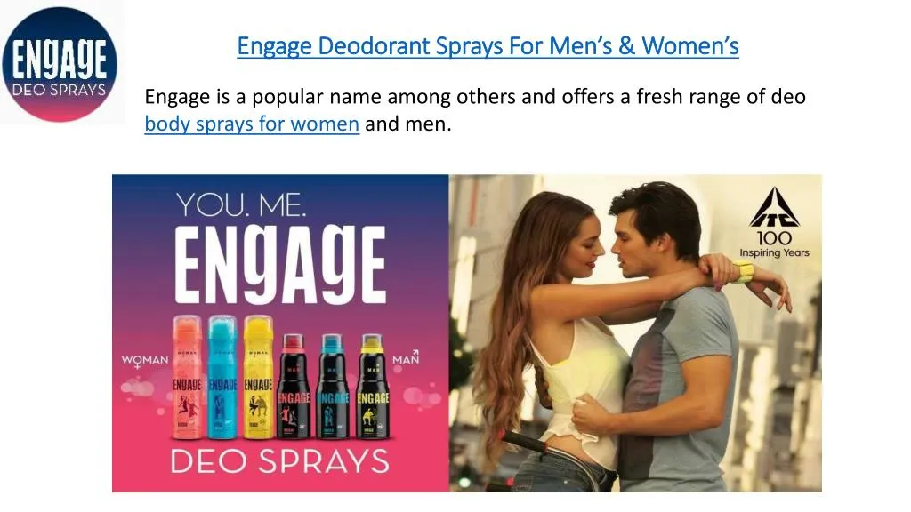 engage deodorant sprays for men s women s