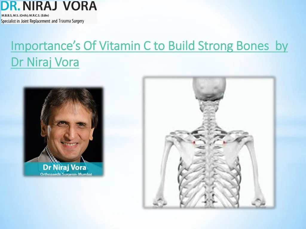 importance s of vitamin c to build strong bones