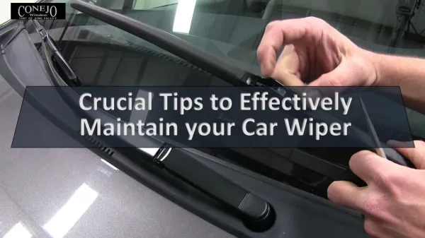 Crucial Tips to Effectively Maintain your Car Wiper