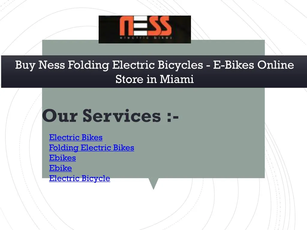 buy ness folding electric bicycles e bikes online