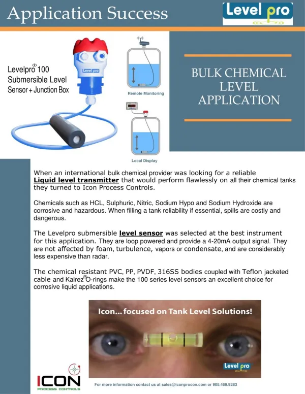 Level Sensor Chemicals