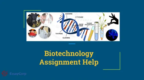 Top Biotechnology Assignment Help For Medical Students