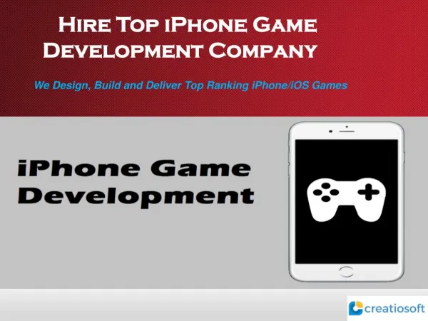 Hire Top iPhone Game Development Company