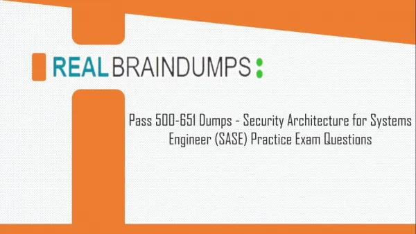 100% verified 500-651 Exam Question Answers for 500-651 Braindumps