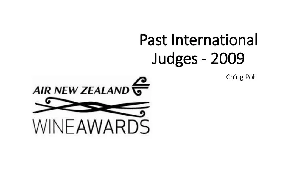 past international judges 2009