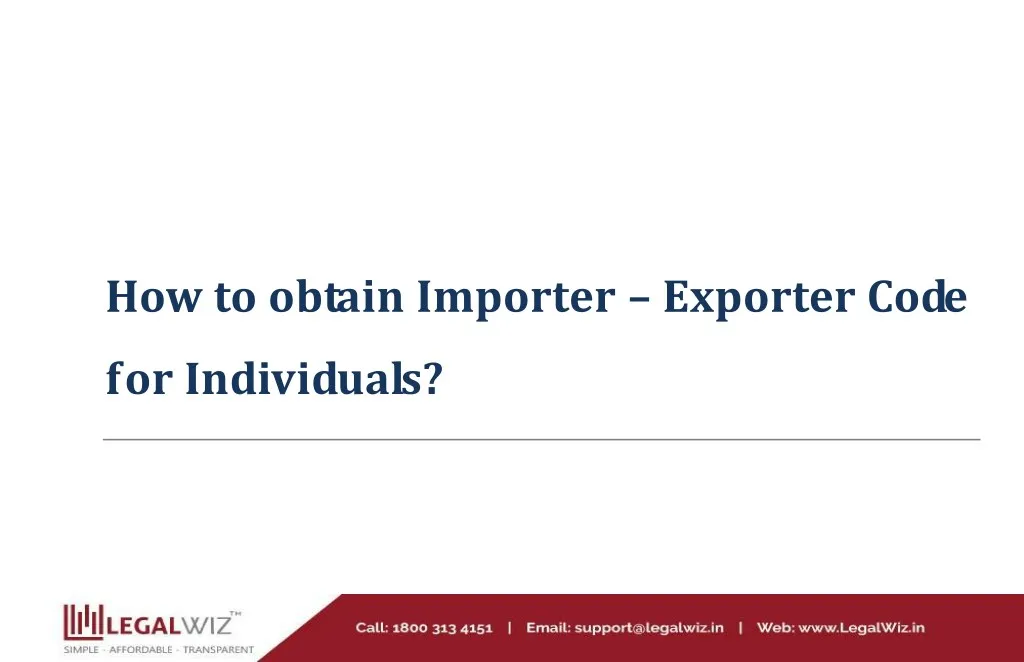how to obtain importer exporter code