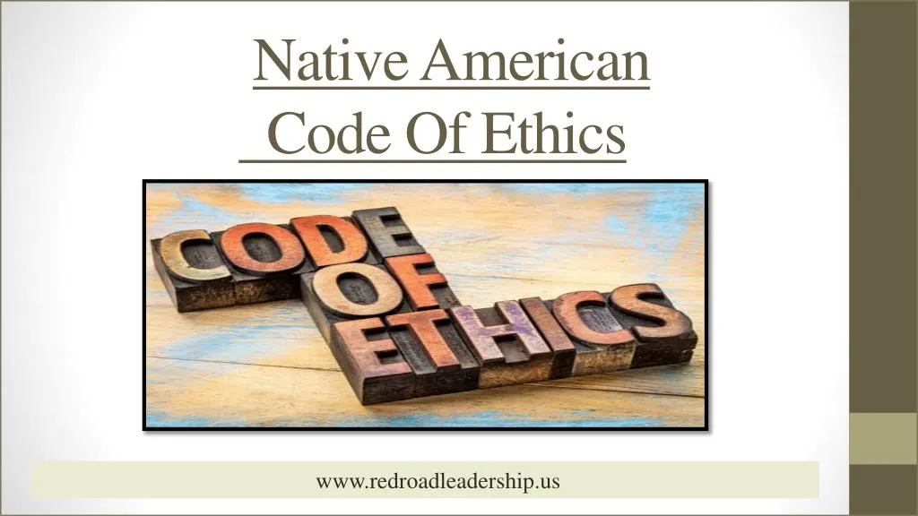 native american code of ethics