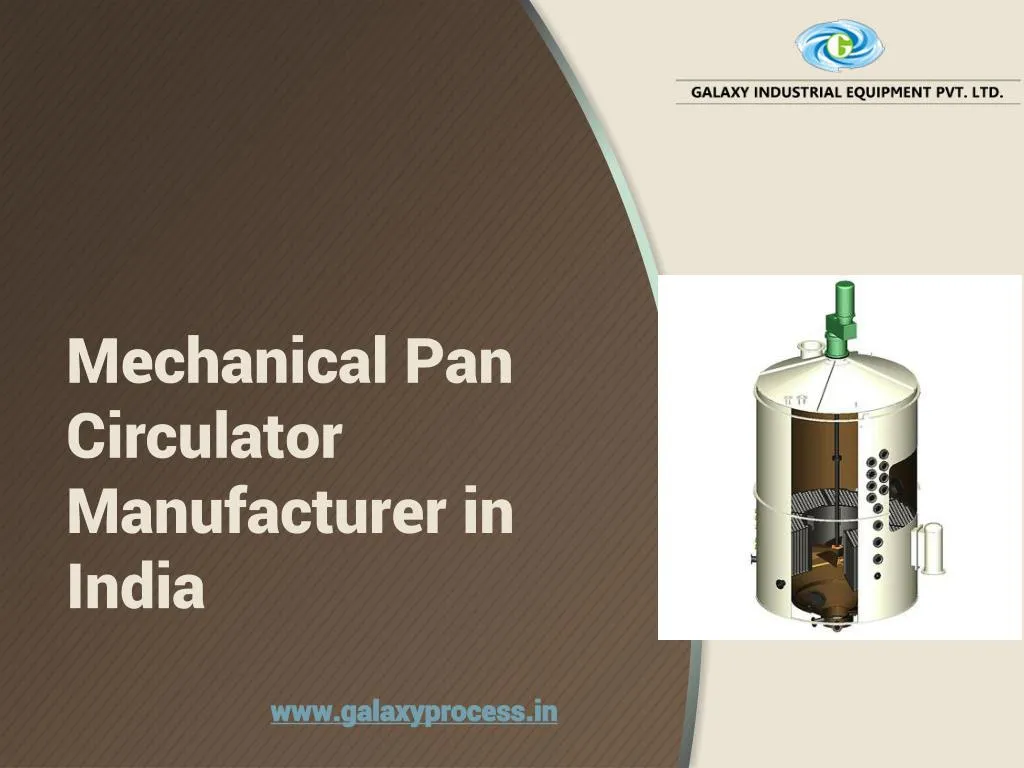 mechanical pan circulator manufacturer in india