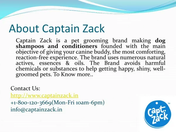 Best Shampoo for Labrador India - Captain Zack