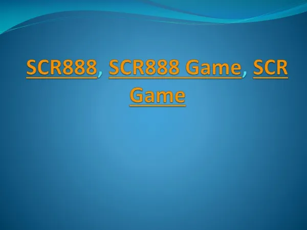 SCR888 Download, SCR888 Register, SCR888 Online Game, 918Kiss