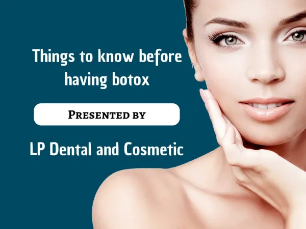 Things to Know Before Having Botox