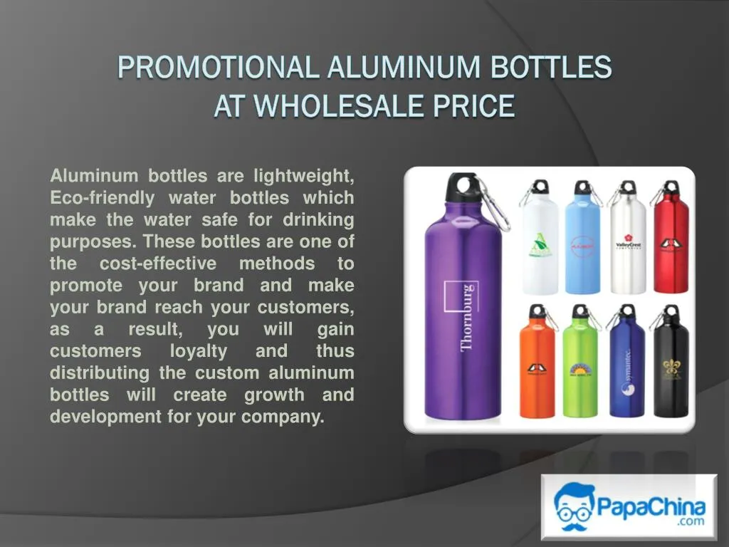 promotional aluminum bottles at wholesale price