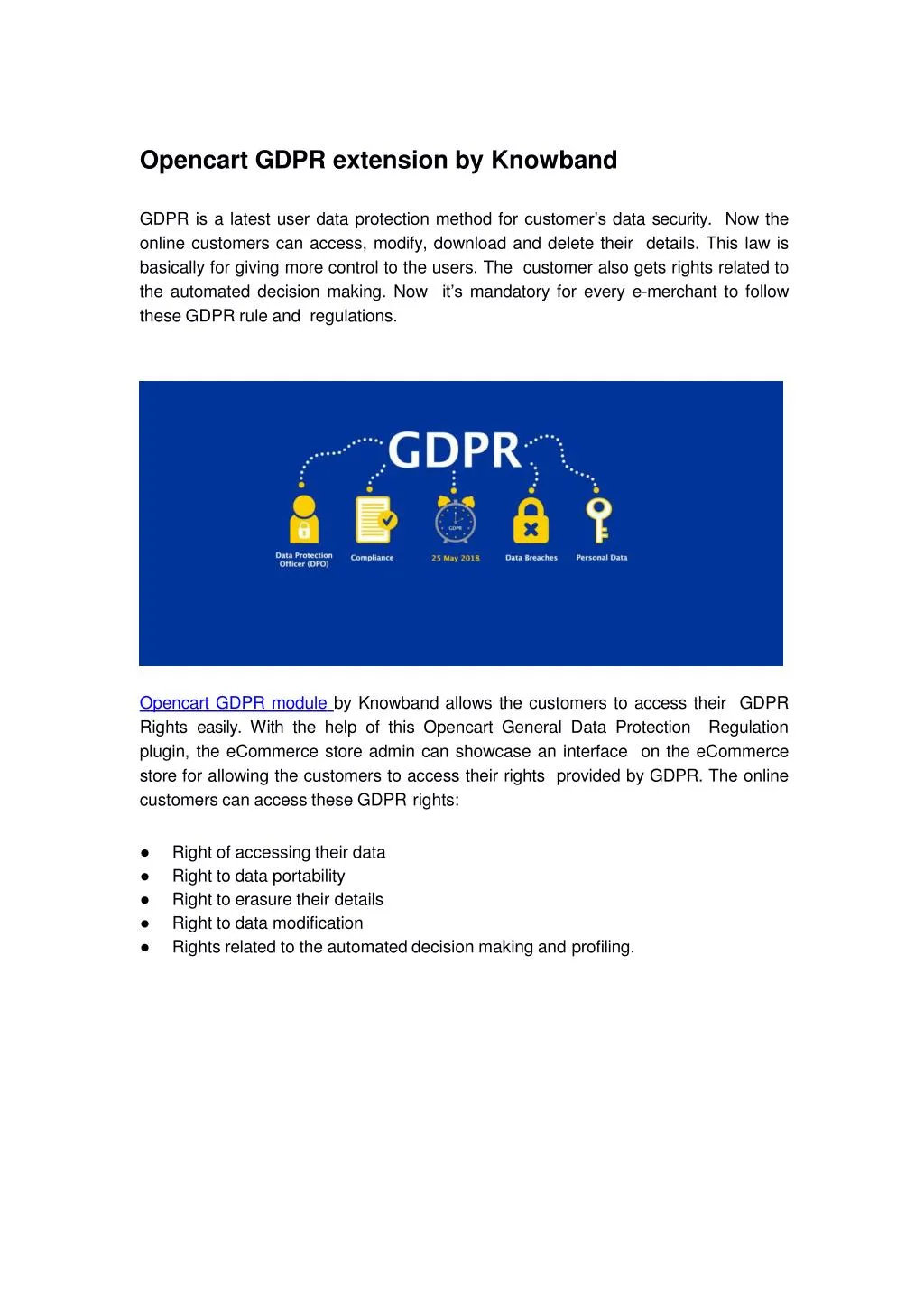 opencart gdpr extension by knowband gdpr
