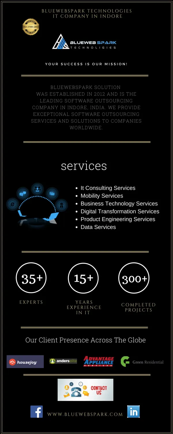 Mobile App Development Company | Bluewebspark Technologies | IT Company in Indore