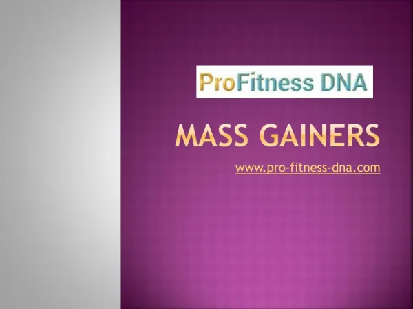 Mass Gainers Supplements