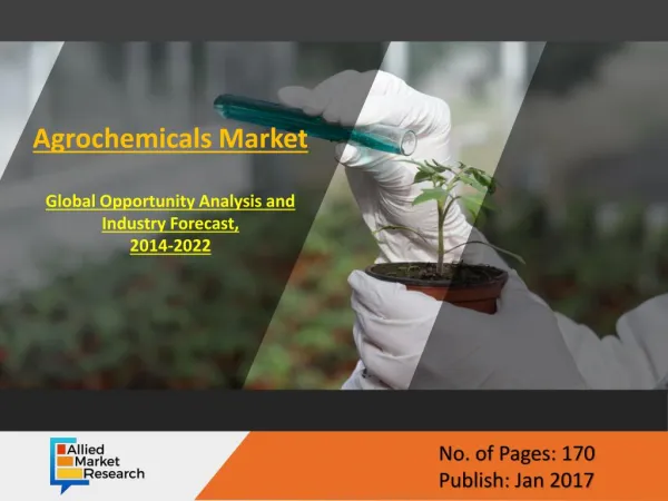 Agrochemicals Market - Global Opportunity Analysis and Industry Forecast - 2023