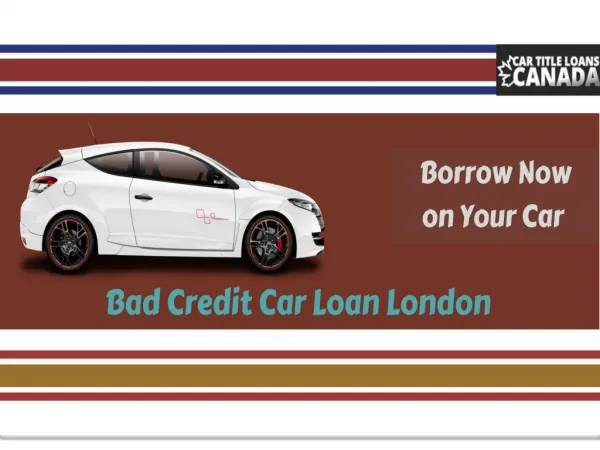 Bad Credit Car Loan London