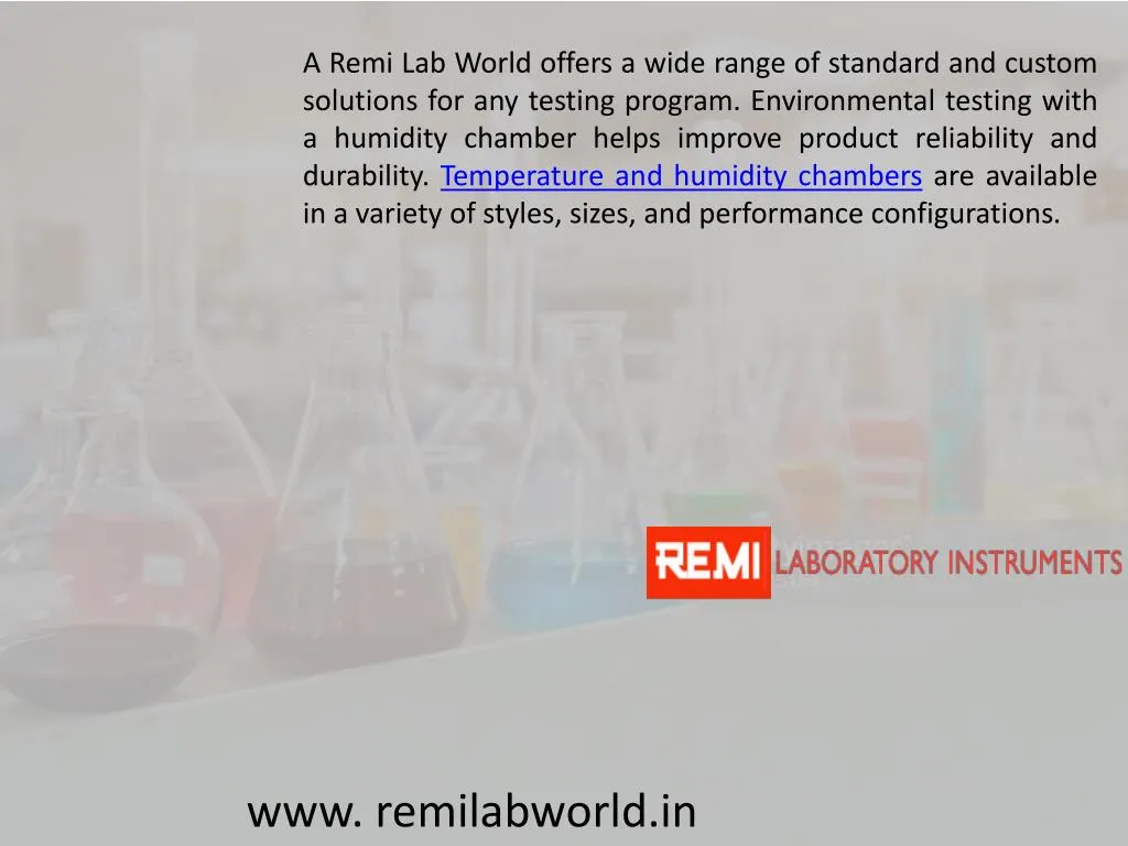 a remi lab world offers a wide range of standard