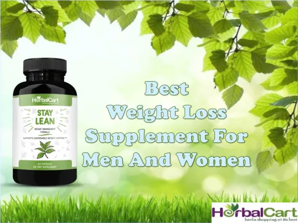 Best weight loss supplement for men & women