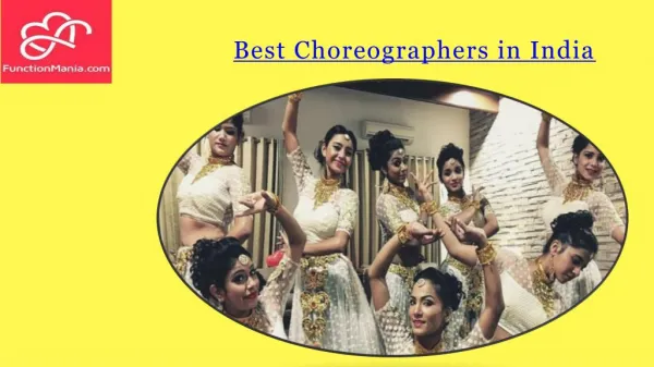 Best Choreographers in India