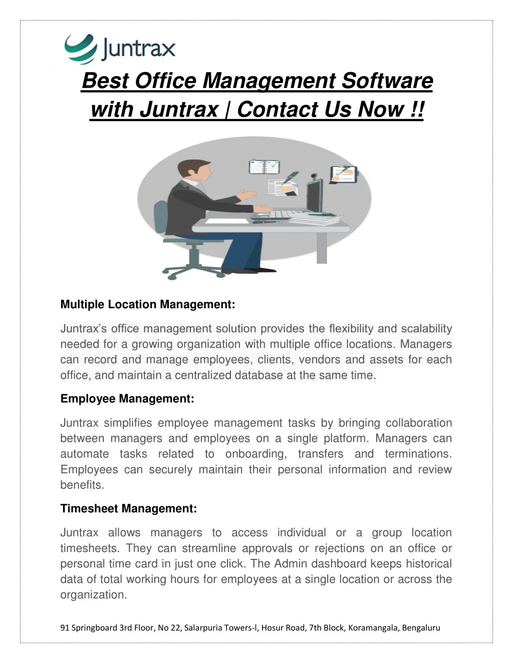 best office management software with juntrax
