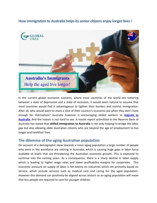 Global Tree - Skilled Immigration to Australia, Australia Visa Consultants