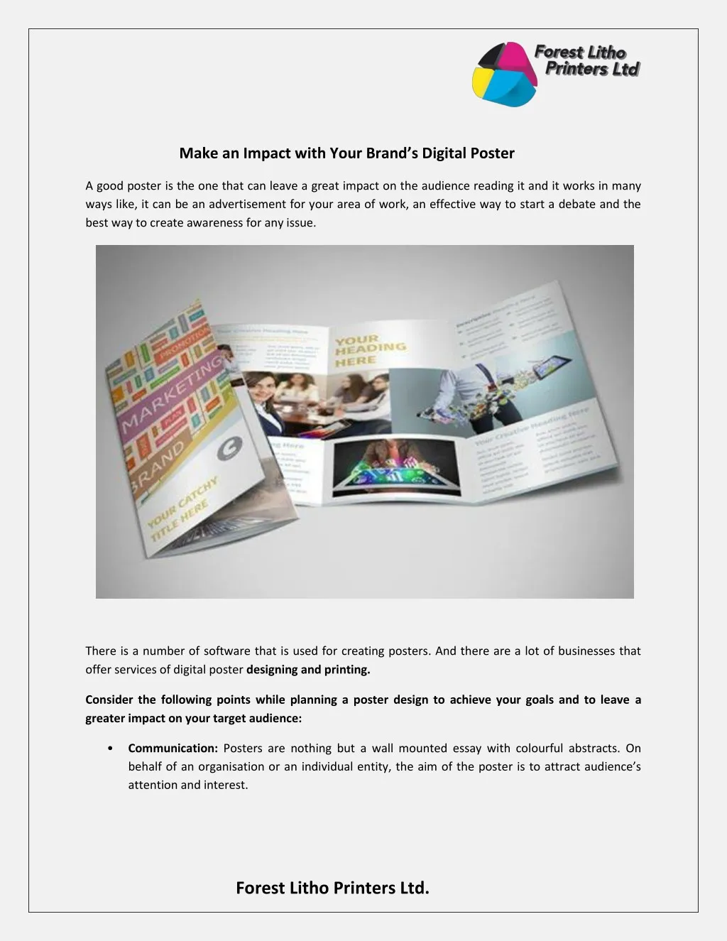 make an impact with your b rand s digital poster