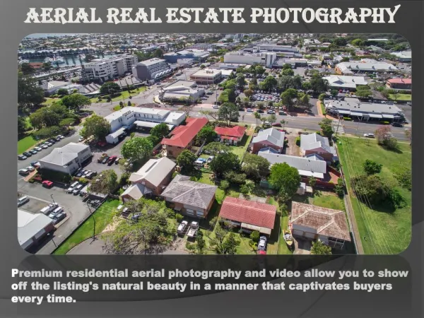 Aerial Photography for Real Estate