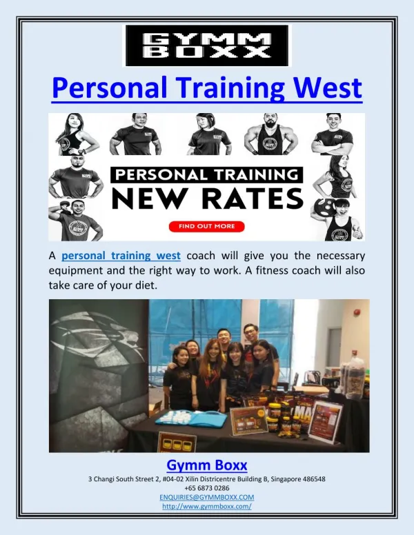 Personal Training West