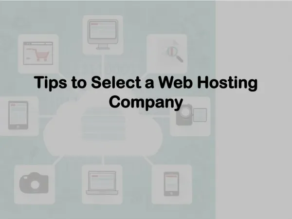 Tips to Select a Web Hosting Company
