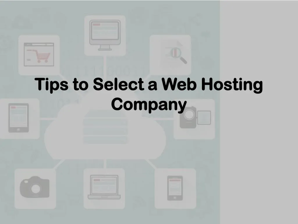 tips to select a web hosting company