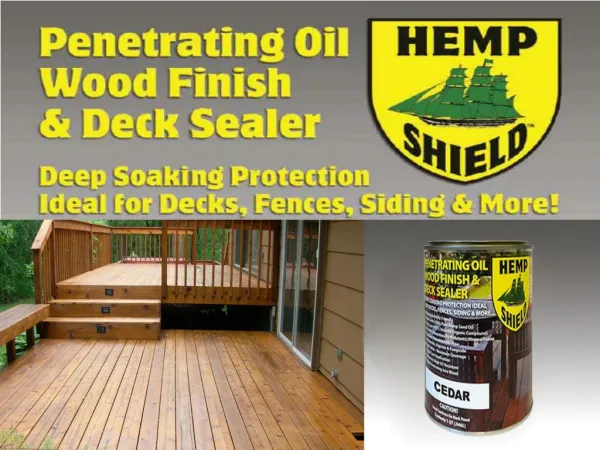 Hemp Shield Wood Finish and Deck Sealer