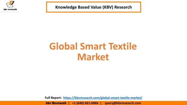 Global Smart Textile Market Size and Market Share