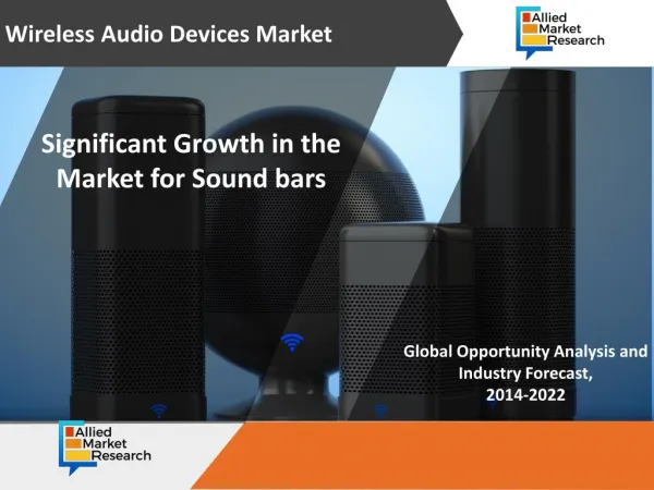 Wireless Audio Devices Market | Significant Growth in the Market for Sound bars