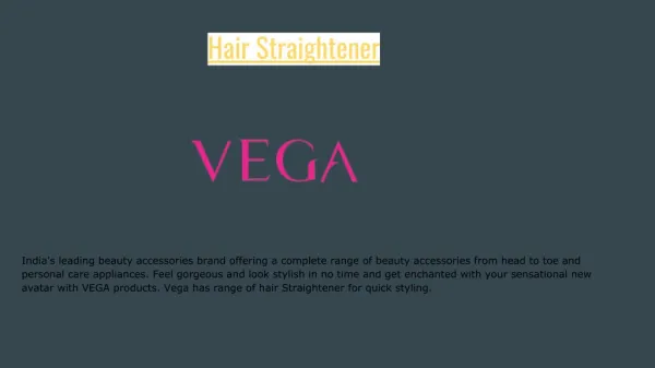 Hair Straightener Online