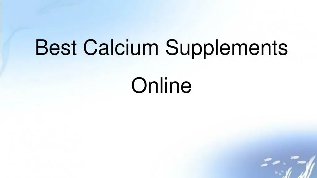 best calcium supplements online