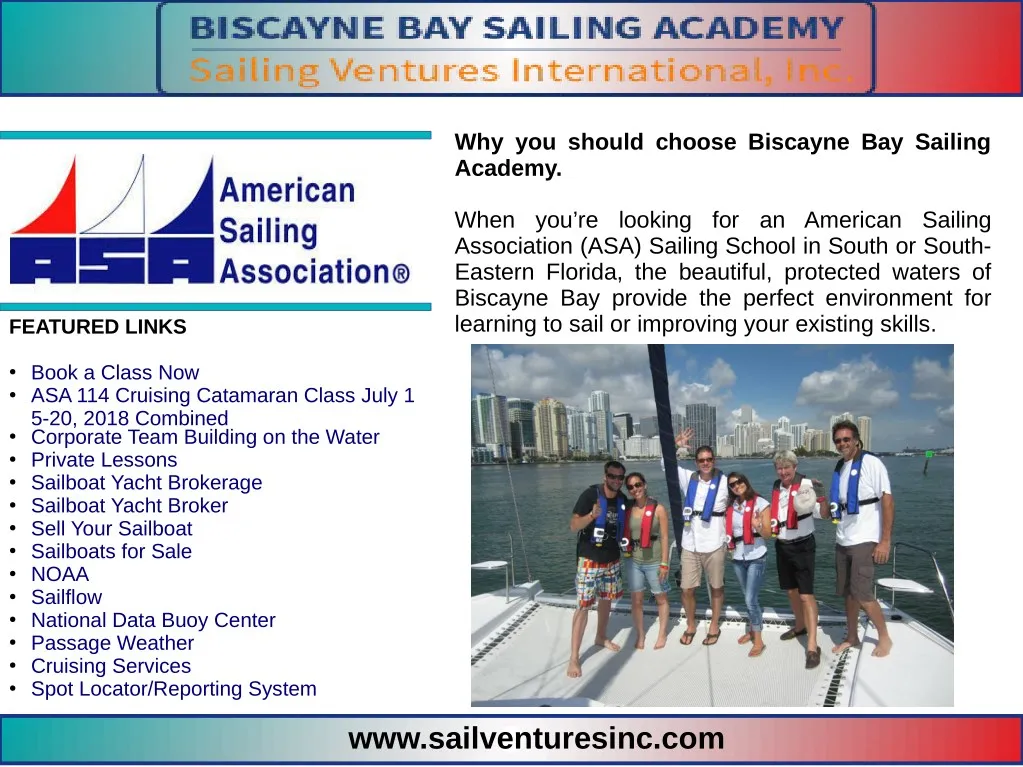 why you should choose biscayne bay sailing academy