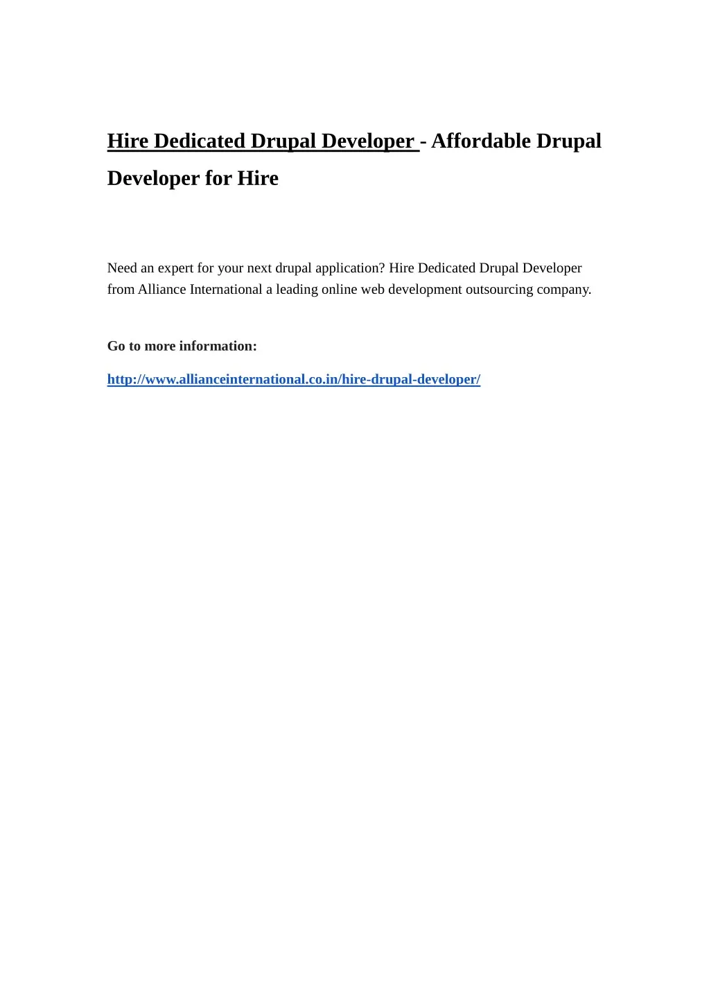 hire dedicated drupal developer affordable drupal