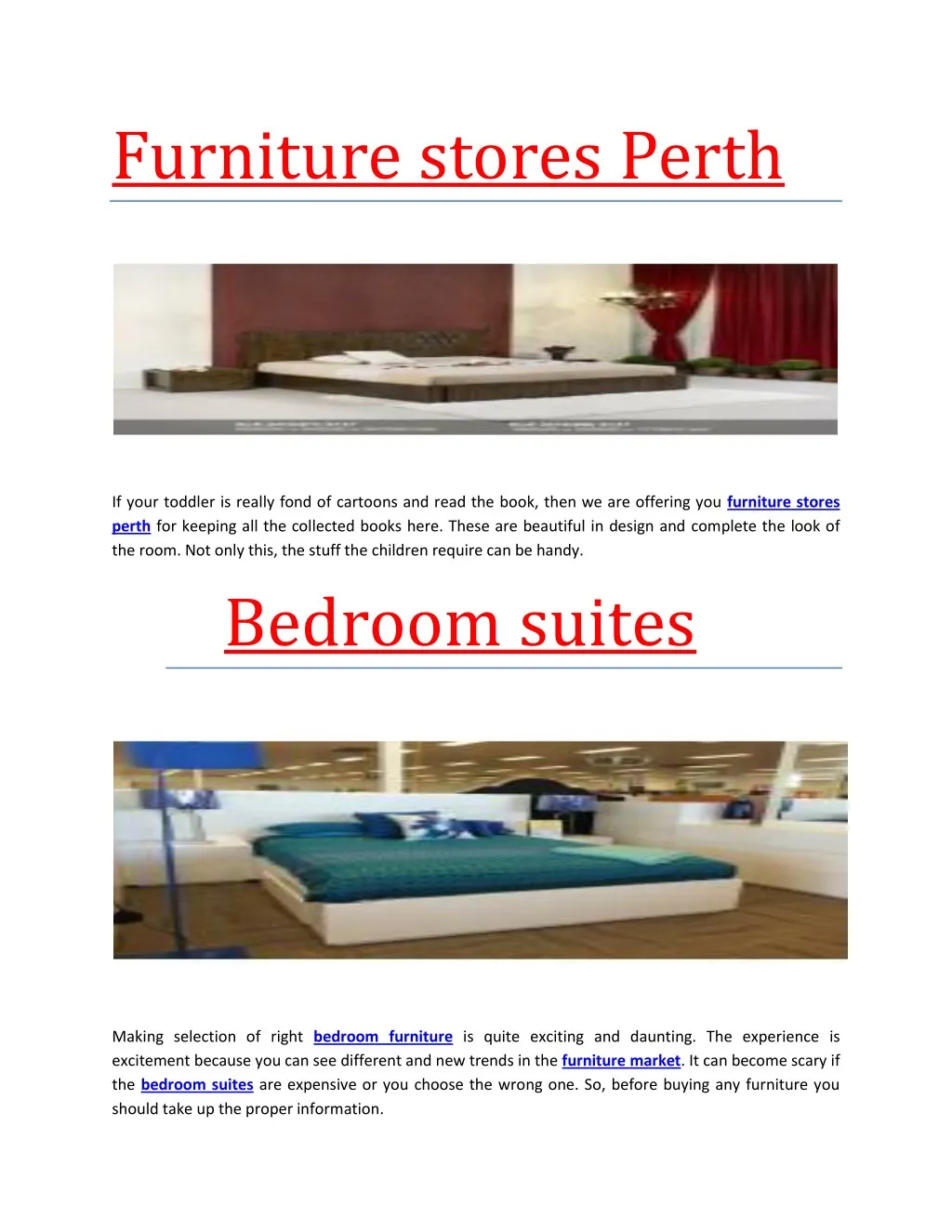 furniture stores perth